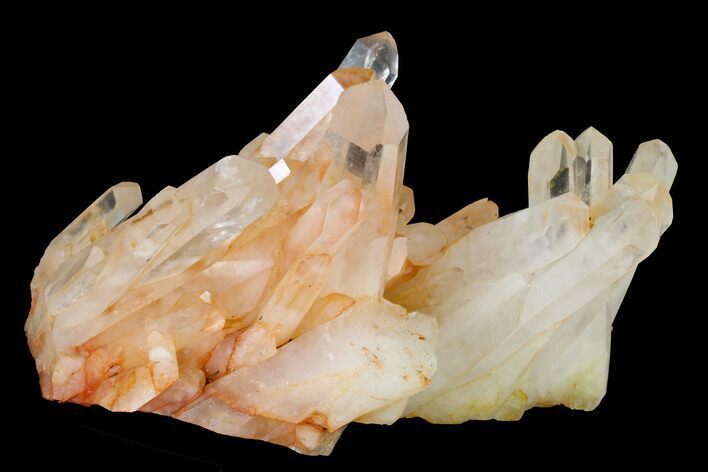 Tangerine Quartz Crystal Cluster - Madagascar #156920